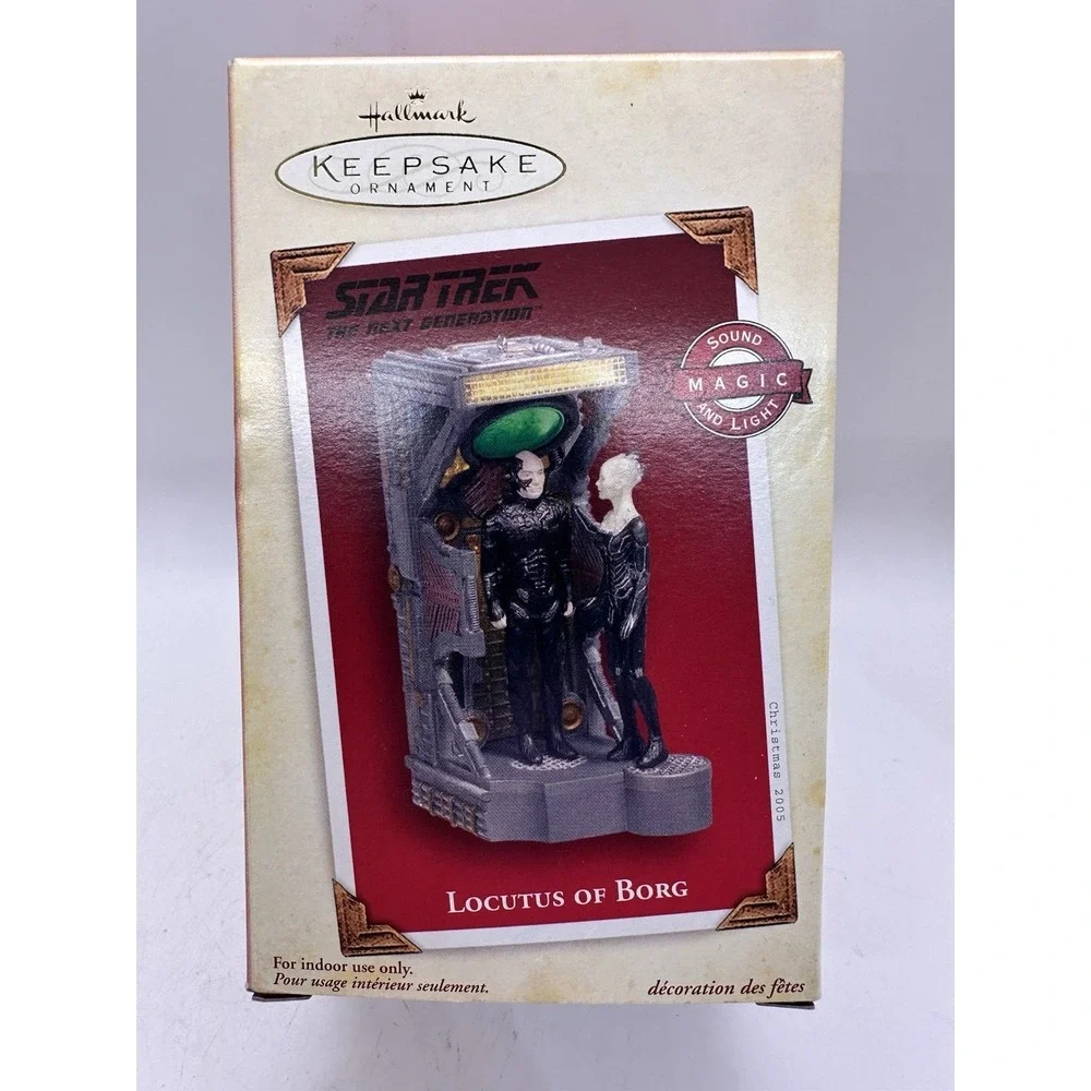 2005 Hallmark Star‎ Trek Locutus of Borg Ornament Magic Sound Light NIB